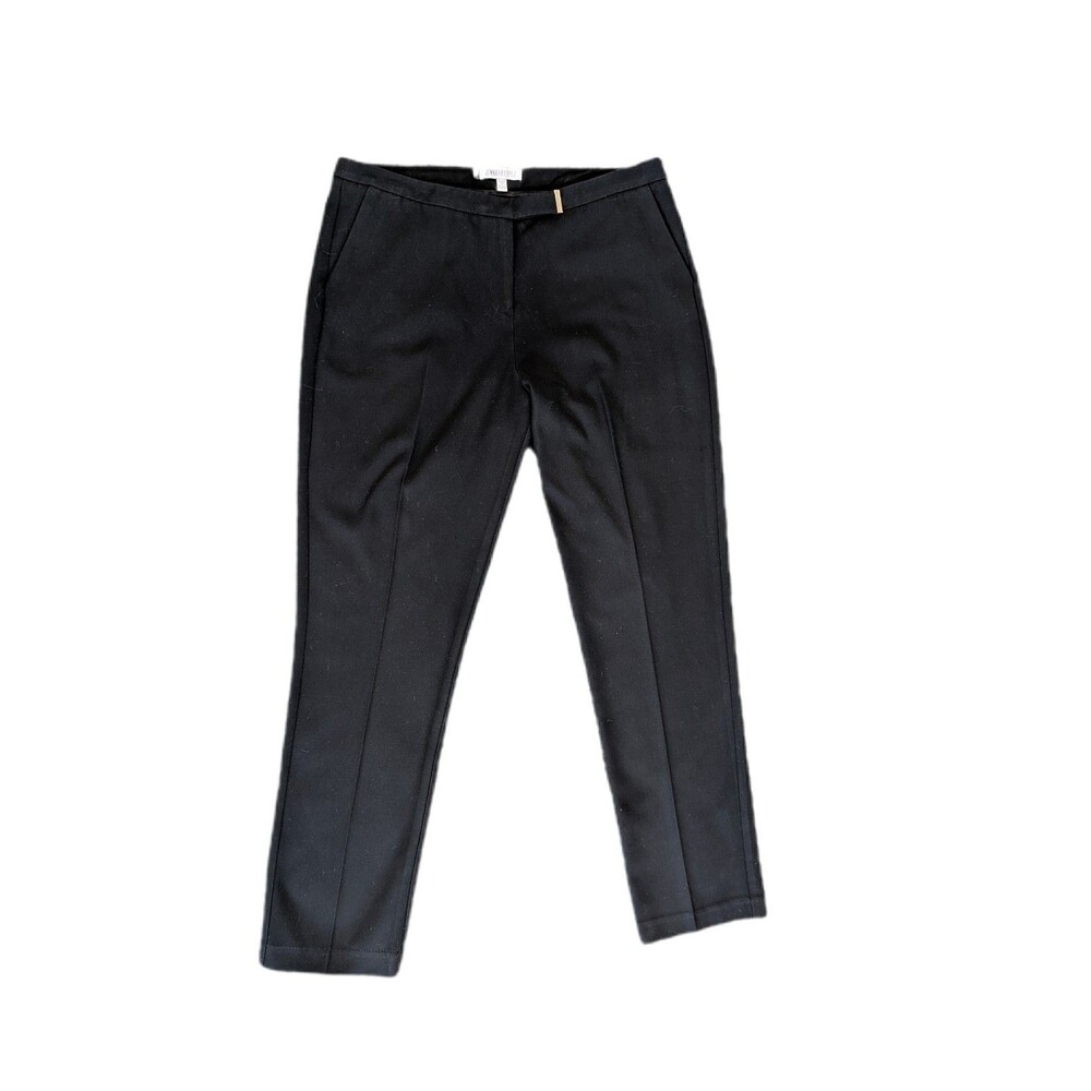 Jennifer Lopez Black Cropped Dress Pants Size 10 Average Regular Womens